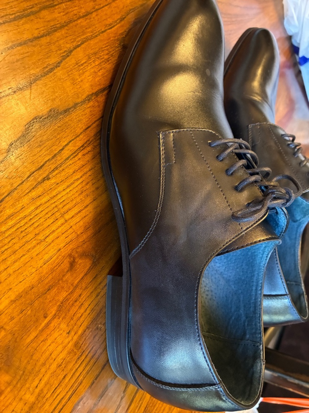 Giorgio Brutini Black Lace-Up Leather Oxfords 176501 11 1/2 Men’s